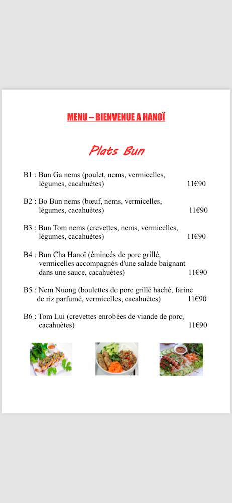 BIENVENUE À HANOÏ - Menu Image 4